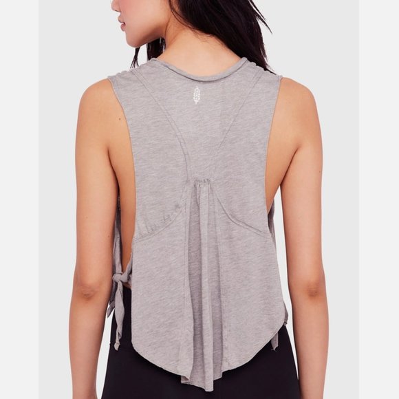 NWT $48 Free People [ XS ] High Tide Cropped Sleeveless Top in Grey‎ - Picture 14 of 14